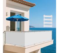 Tenda da Sole per Esterno a Caduta 420 x 460 cm Protezione Solare Raggi UV Rete Ombreggiante Protezione Anti Raggi UV e Impermeabile per Giardino, Terrazzo, Bordo Piscina, Bianco