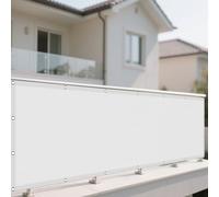 Tenda da Sole per Esterno a Caduta 95 x 105 cm Anti UV 98% Parasole Tenda Parasole Esterno Raffreddamento e Protezione UV Impermeabile Balcone, La Terrazza e Il Giardino, Bianco