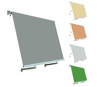 Tenda da Sole per Esterno a Caduta con Braccetti da 50 cm Tempotest Parà o PVC, Personalizzabile, Tenda a Rullo Motorizzata o Manuale con Staffe di Supporto e Mantovana (L. 245 cm X H. 260 cm)