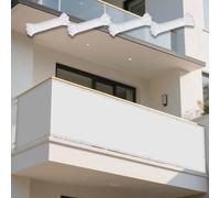 Tenda da Sole per Esterno con Anelli 180 x 680 cm Protezione Raggi UV 98% Tende per Pergolato Vela Ombreggiante Protezione Raggi UV per Giardino e Terrazza, Piscina, Bianco