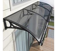 Tenda da sole per finestra, tenda da esterno con staffa in alluminio per protezione da raggi UV, pioggia e neve, perfetta per porte d'ingresso e finestre esterne