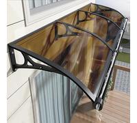 Tenda da sole per finestra, tenda da esterno con staffa in alluminio per protezione da raggi UV, pioggia e neve, perfetta per porte d'ingresso e finestre esterne