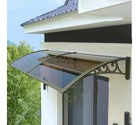 Tenda da sole per ingressi, in policarbonato, con protezione UV, per porte e finestre, per esterni, disponibile nelle misure 60/80/100/120/150 cm (150 x 290 cm, oro)