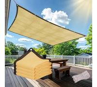 Tenda da sole per patio, tenda da sole a baldacchino, ecologica, per esterni, 6 x 8,5 m, protezione dai raggi UV, versatile per terrazza, giardino, piscina, impermeabile, protezione solare