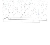 Tenda da sole per porte e finestre, impermeabile, per tetti di terrazze, spesso, trasparente, protezione da pioggia e neve, resistente ai raggi UV, facile installazione (50 x 1)