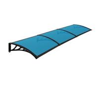 Tenda da sole per porte e finestre, sporgenza 23,6" (60 cm) in policarbonato con staffe composite, copertura per patio resistente a tutte le intemperie, per lavello(60 * 300cm)