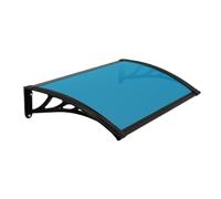 Tenda da sole per porte e finestre, sporgenza 23,6" (60 cm) in policarbonato con staffe composite, copertura per patio resistente a tutte le intemperie, per lavello(60 * 100cm)