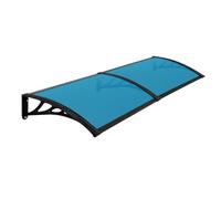 Tenda da sole per porte e finestre, sporgenza 23,6" (60 cm) in policarbonato con staffe composite, copertura per patio resistente a tutte le intemperie, per lavello(60 * 180cm)