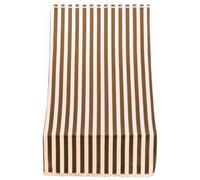 Tenda da sole per sormonto bianco/marrone 140x300 cm cotone da giardino esterno