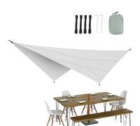Tenda da Sole per Spiaggia Leggera e Schermante ai Raggi UV | Tessuto Oscurante per Esterno per Spiaggia, Esterno, Giardino, Cortile, Portico, Ponte, Pergola, Campeggio, Picnic, Uscite