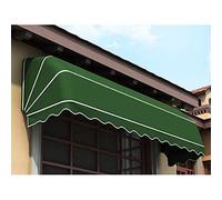 Tenda da sole pieghevole impermeabile per porte e finestre, protezione UV, per patio e balcone, dimensioni e colori personalizzabili (verde, 85 x 60 x 60 cm)