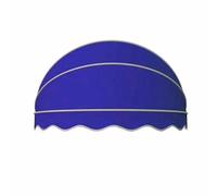 Tenda da sole pieghevole in tela per porte, resistente alle intemperie, cupola blu per finestre, elegante decorazione esterna per terrazza, balcone, giardino, 80 cm, facile installazione