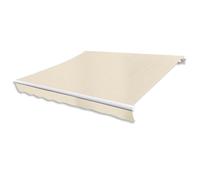 vidaXL Tenda da Sole Pieghevole Motorizzata 400 cm Crema Parasole Paravento