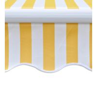 Tenda da Sole Pieghevole Motorizzata 600 cm Gialla/Bianca