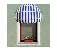 Tenda da sole pieghevole per esterni, resistente ai raggi UV e all'acqua, pieghevole, per terrazza e balcone, tenda parasole (130 cm), design emisferico in tela