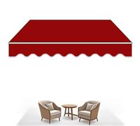 Tenda da sole portatile retrattile 5 x 1,5/5 x 2/5 x 2,5/5 x 2,5/5 x baldacchino impermeabile con montaggio a parete parasole manuale per spazi esterni protezione UV facile installazione