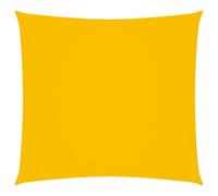 Tenda da sole quadrata, 2,5 x 2,5 m, giallo, in tessuto Oxford rivestito in PU, resistente ai raggi UV e alla muffa, con elementi di fissaggio in acciaio inox e corde per un facile montaggio