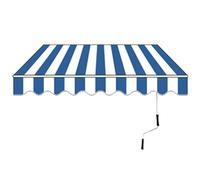 Tenda da sole regolabile per esterni, 2 x 1,5/3 x 2,5/4 x 2,5/5 x 2,5 m, impermeabile, protezione UV, bracci estensibili, perfetto per giardino, balcone, terrazza, facile funzionamento a manovella