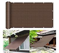 Tenda da sole resistente ai raggi UV, 2,2 x 3,5 m, 95% ombra, vela da giardino per patio, pergolato ed eventi all'aperto, rete marrone durevole con corde di montaggio per decorazione del cortile