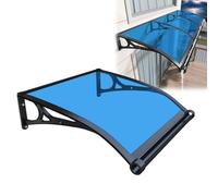 Tenda da sole resistente con staffa in alluminio, resistente ai raggi UV e alla pioggia, per patio, balcone e portico, disponibile nelle misure 2460 pollici (blu, 80 x 180 cm)