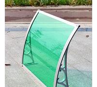 Tenda da sole resistente per esterni, 80 x 210 cm, riparo da pioggia e neve, per porte, portici e giardini, protezione dalle intemperie verde per ingressi di casa