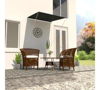 Tenda da Sole Retrattile 100x150 cm Antracite Impermeabile UV per Finestre Balcone Giardino con Telaio Acciaio e Tessuto Poliestere PA, Ombreggiante Regolabile Il titolo