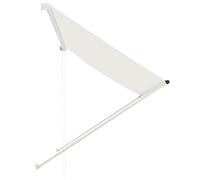 vidaXL Tenda da Sole Retrattile 200x150 cm Crema Tela Parasole Ombreggiante