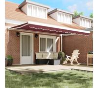 Tenda da Sole Retrattile Automatica Bordò 450x300 cm