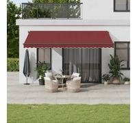 Tenda da Sole Retrattile Automatica Bordò 500x350 cm