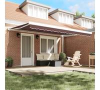 Tenda Da Sole Retrattile Automatica Marrone 450x300 cm