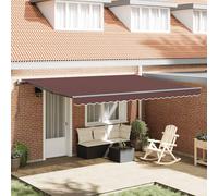 Tenda da Sole Retrattile Automatica Marrone 450x300 cm