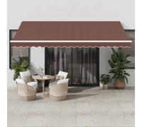 Tenda da Sole Retrattile Automatica Marrone 450x350 cm