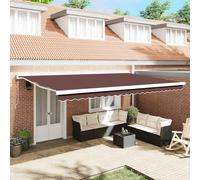 Tenda da Sole Retrattile Automatica Marrone 500x300 cm