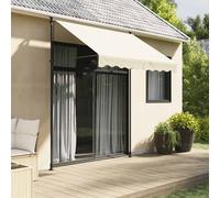 vidaXL Tenda da Sole Retrattile Crema 250x150 cm in Tessuto e Acciaio