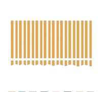 Tenda da sole retrattile da 3,5 x 3,5 m, impermeabile, tessuto di ricambio per terrazza, balcone, cortile, giallo (400 x 250 cm)
