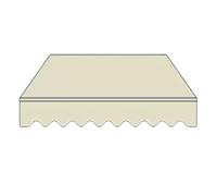 Tenda da sole retrattile, impermeabile, per esterni, protezione dai raggi UV, design a strisce, copertura in tela resistente per la massima protezione solare