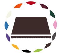 Tenda da sole retrattile in tessuto di poliestere marrone per cortile e balcone, 6 x 3 m, panno per tenda da sole in tela perfetto per uso esterno