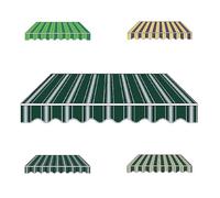 Tenda da sole retrattile in tessuto di ricambio impermeabile per esterni, copertura per terrazza e terrazza, 4,5 x 3 m, protezione UV e resistente alle intemperie.
