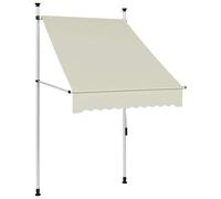vidaXL Tenda da Sole Retrattile Manuale 100 cm Crema