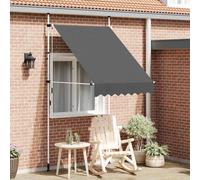 Tenda da sole retrattile manuale 150 cm antracite