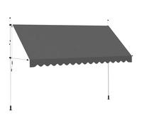 Tenda da Sole Retrattile Manuale 400 cm Antracite
