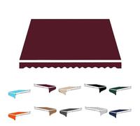Tenda da Sole Retrattile Manuale per Patio, 11,5x10 Piedi, 10x8 Piedi, 8x7 Piedi, Resistente Tenda da Sole in Poliestere per Esterni, per Cortile, terrazza, Balcone, Port