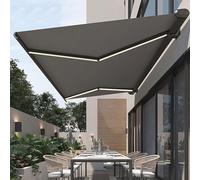 Tenda da sole retrattile motorizzata per esterni, 3x1,5 m, per giardini e terrazze. Protezione solare elettrica, resistente ai raggi UV e all'acqua. Protezione perfetta dal sole.