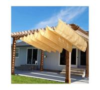 Tenda da sole retrattile, Outdoor U Shaped Wave Net Shade Sail Retractable Canopy Protection Multiple Sizes(W:1.5m/4.92ft*L:4m/13.1ft)