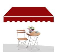 Tenda da sole retrattile per esterni, protezione UV, montaggio a parete, 2 x 1,5 m a 5 volte, ideale per patio e balcone, soluzione versatile con meccanismo a manovella