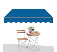 Tenda da sole retrattile per patio 2 x 1,5/3 x 2,5/4 x 3/5 x protezione UV braccio regolabile manovella manuale per uso esterno perfetta per terrazze e balconi