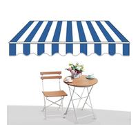 Tenda da sole retrattile regolabile per esterni, 2 x 1,5/3 x 2,5/4 x 3/5 x resistente ai raggi UV, braccio pieghevole con maniglia per montaggio a parete, per terrazze, balconi e terrazze