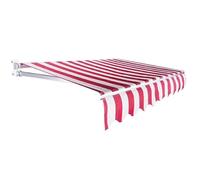 Tenda da sole retrattile regolabile, protezione esterna resistente al vento e alla pioggia, facile installazione a parete per terrazze, ponti e balconi
