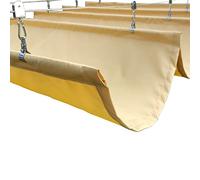 Tenda da sole retrattile, Resistant Retractable Wave Shade Sail For Pergola Patio Multiple Sizes Mounting Kit(0.8x3m)