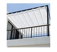 Tenda da sole retrattile, Retractable U Shaped Wave Shade Sail For Outdoor Pool Deck Yard Multiple Sizes(W:1M/3.28ft*L:10m/32.8ft)